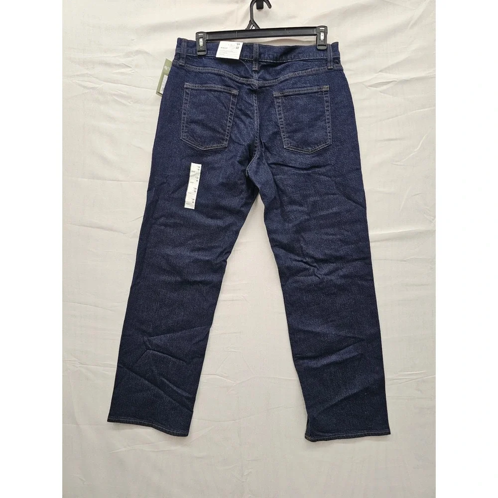 Goodfellow Mens‎ Relaxed Straight Leg Jeans Blue Cotton Blend Casual Size 34x32